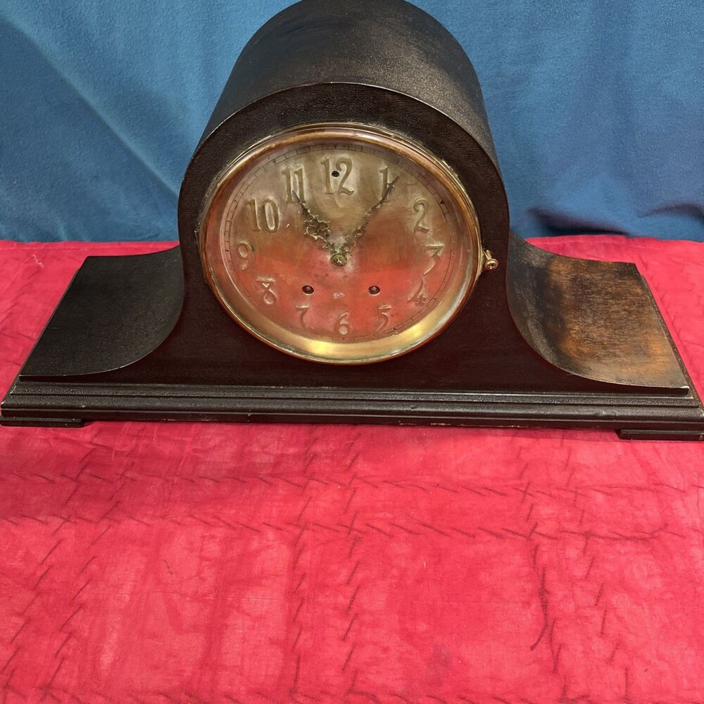 Antique Seth Thomas Camelback Model 120 Mantel Clock - Works But Needs Tinkering - Picture 4 of 7